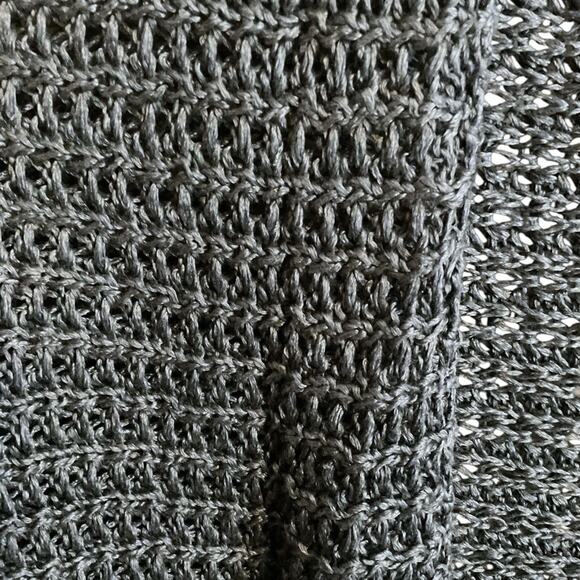 Eileen Fisher Green Linen Silk Open Weave Cardigan PJ Women's Size PP - Picture 4 of 9